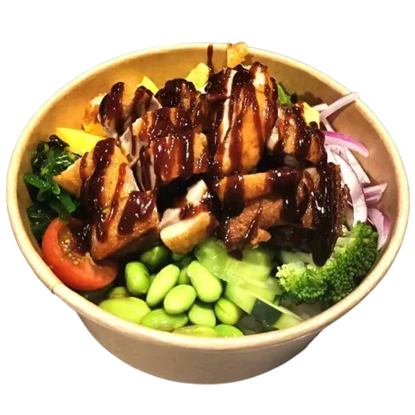 Pato poke bowl (base arroz)