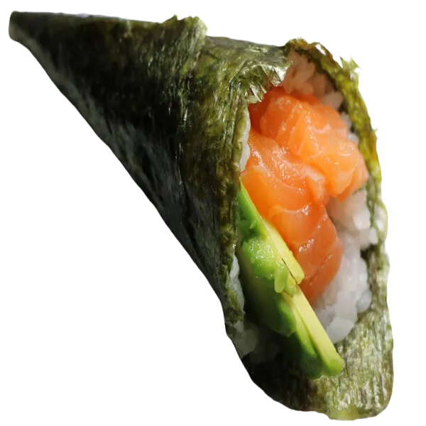 Temaki salmón aguacate