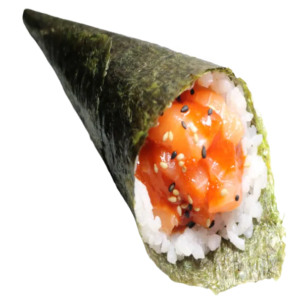 Temaki salmón macerado