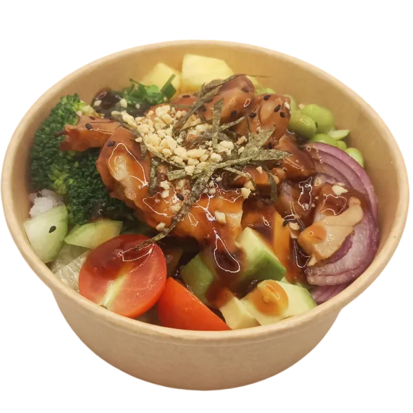 Pollo teiyaki Poke Bowl