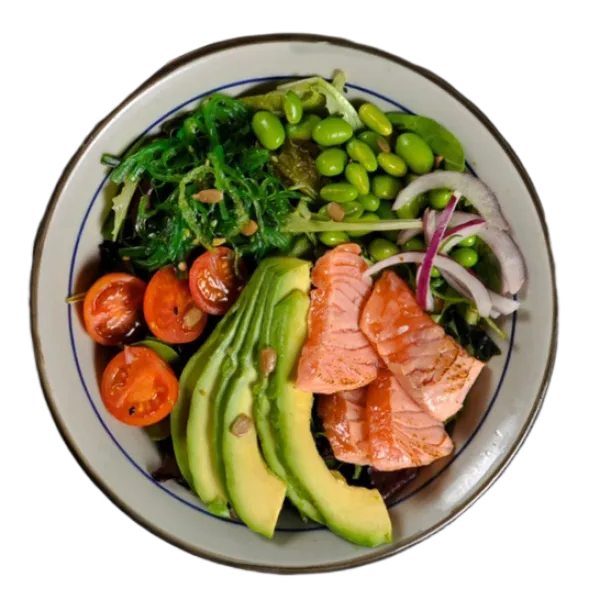 Ensalada de tataki salmon