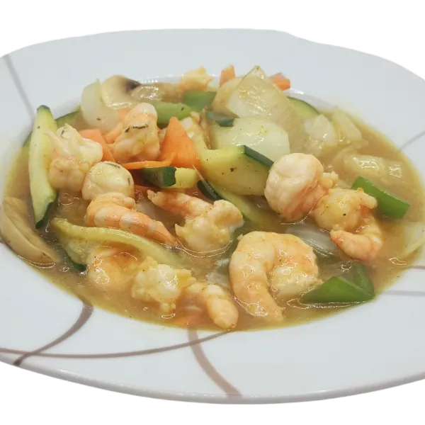 Gambas al curry